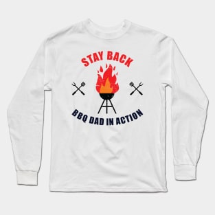 BBQ Dad In Action | Gift for Father Long Sleeve T-Shirt